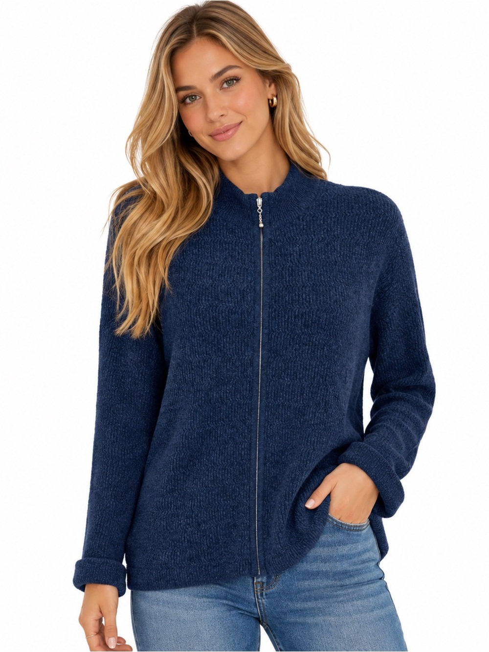 Country Shop 100% Pure Cashmere Women’s Medium Vintage Sweater Jacket